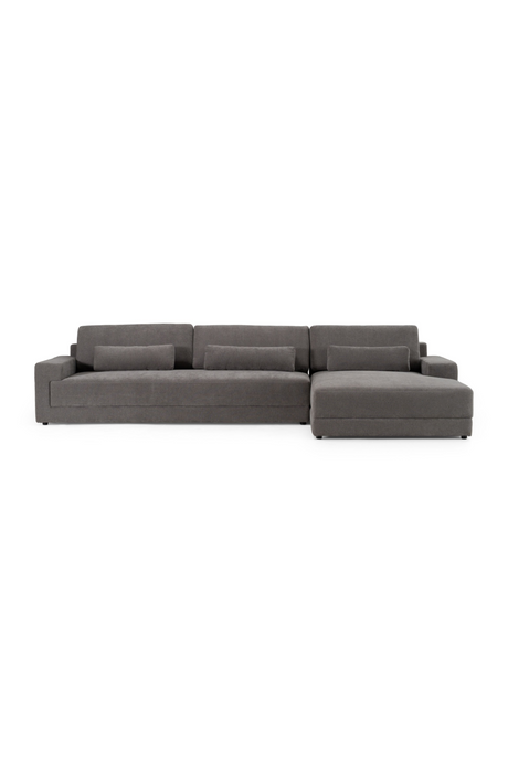 Gray Right-Facing Sectional Sofa | OROA Modern Loki | Oroa.com