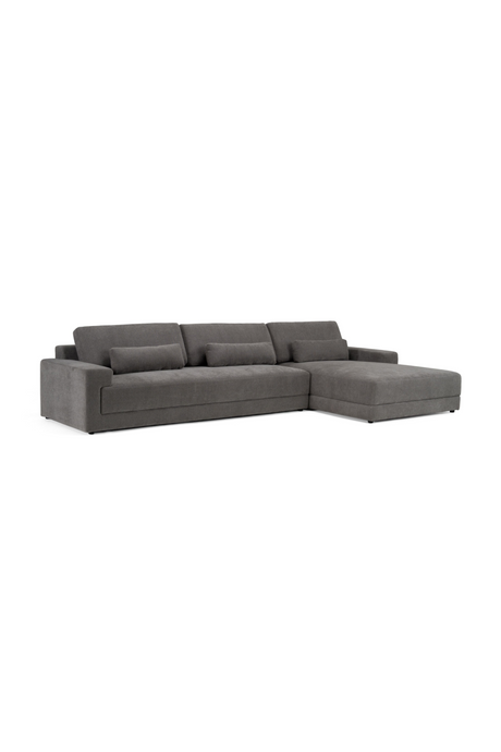 Gray Right-Facing Sectional Sofa | OROA Modern Loki | Oroa.com