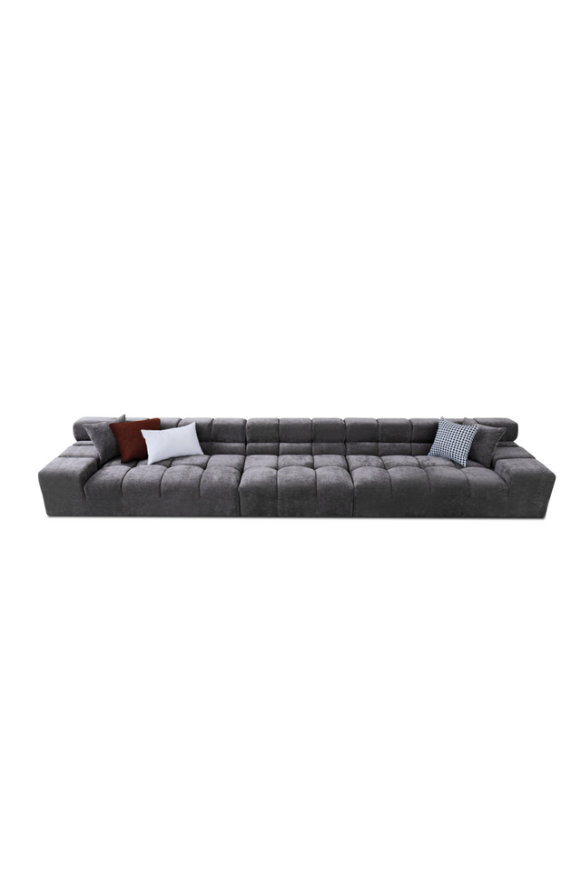 Gray Tufted Sofa | OROA Modern Rhonda | Oroa.com