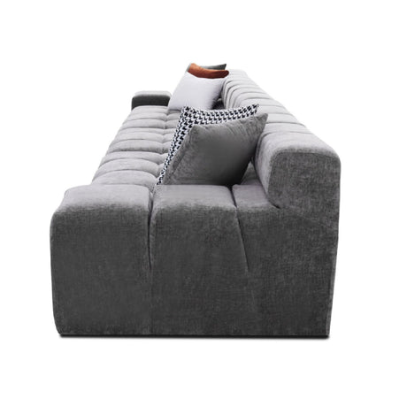 Gray Tufted Sofa | OROA Modern Rhonda