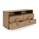 Solid Oak 4-Drawer Dresser | OROA Modern Sergio