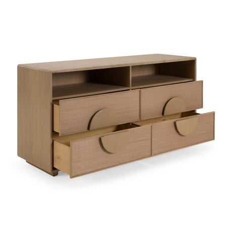 Modern European furniture - Solid Oak 4-Drawer Dresser - www.oroa.com