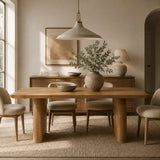 Oak 6-Seater Dining Table | OROA Modern Weaver
