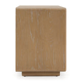 Solid Oak 2-Drawer Nightstand | OROA Modern Sergio