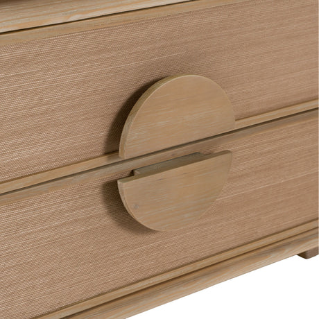 Modern European furniture - Solid Oak 2-Drawer Nightstand - www.oroa.com