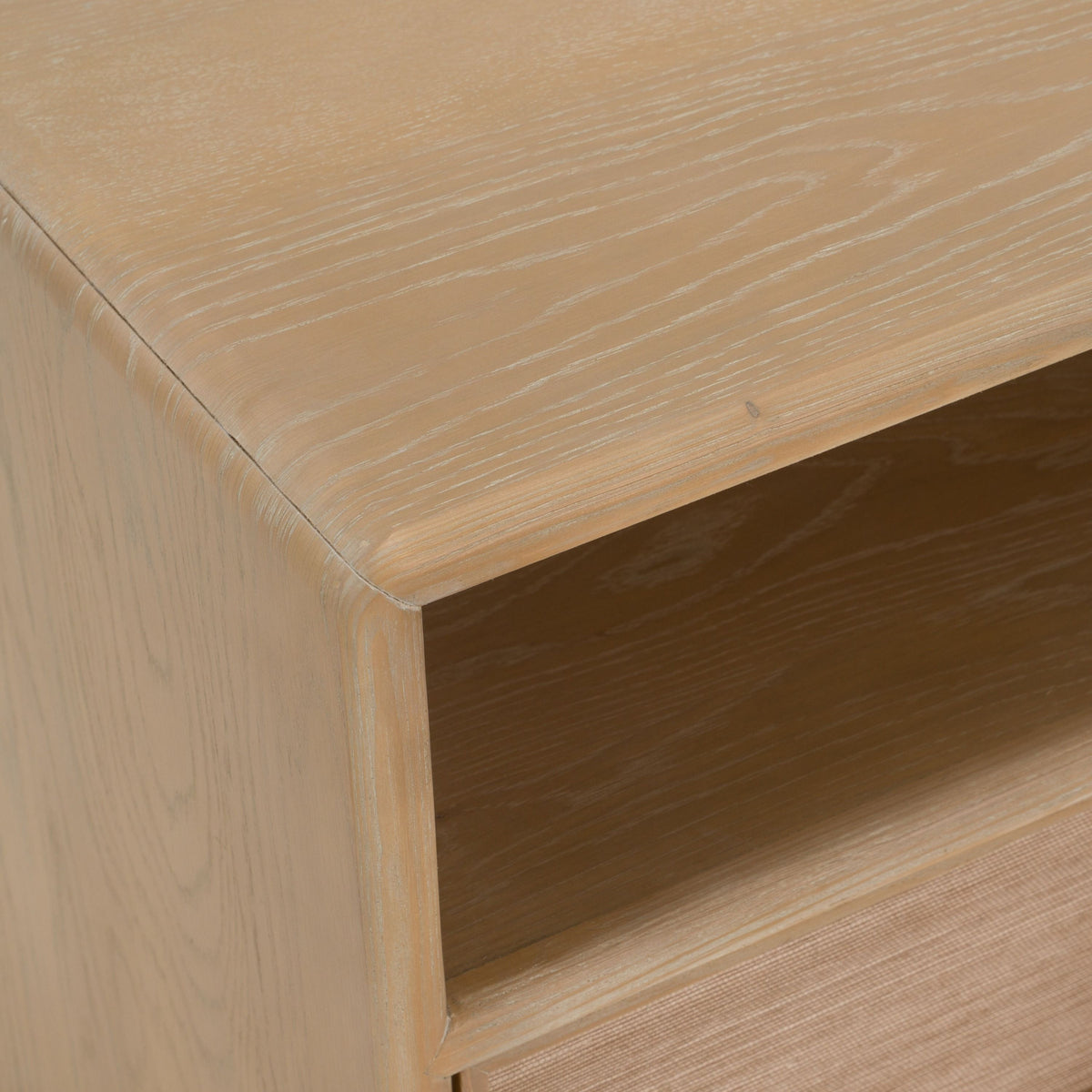 Solid Oak 2-Drawer Nightstand | OROA Modern Sergio