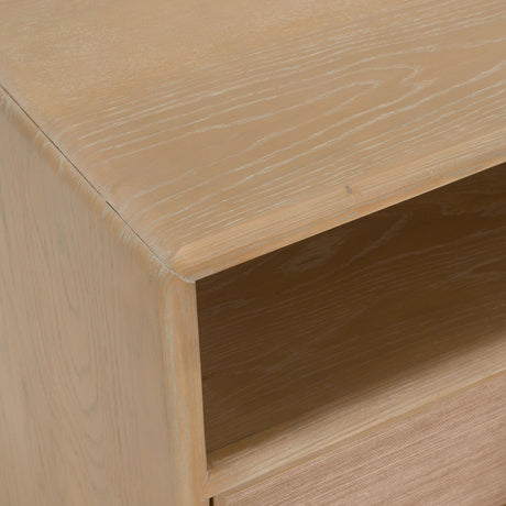 Modern European furniture - Solid Oak 2-Drawer Nightstand - www.oroa.com