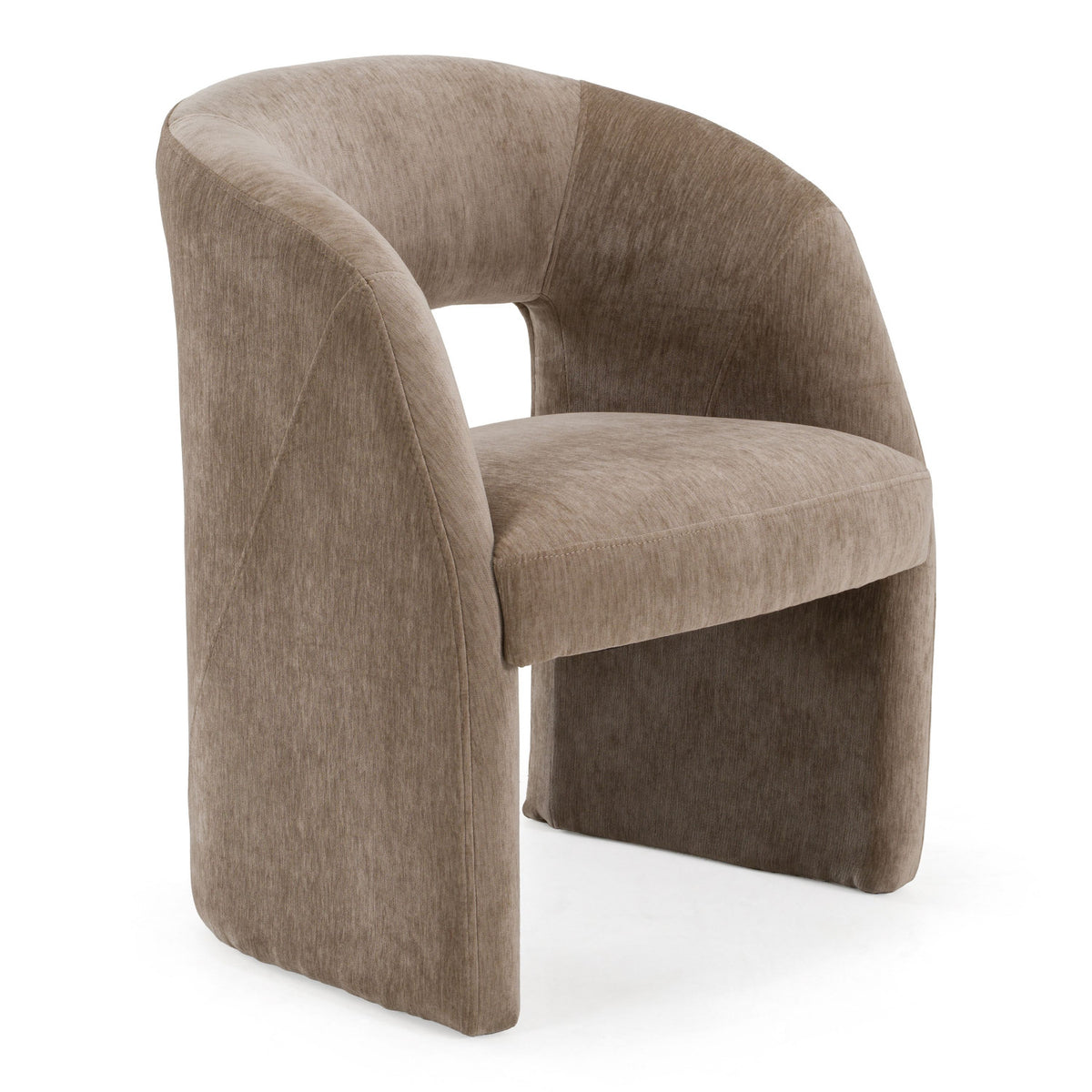 Tan Fabric Dining Chair | OROA Modern Weaver