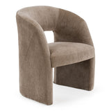 Tan Fabric Dining Chair | OROA Modern Weaver