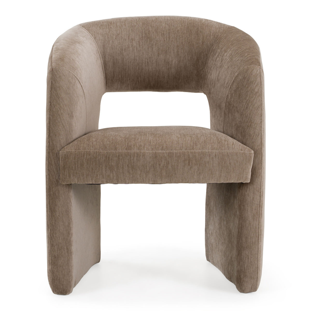 Tan Fabric Dining Chair | OROA Modern Weaver