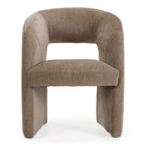 Tan Fabric Dining Chair | OROA Modern Weaver