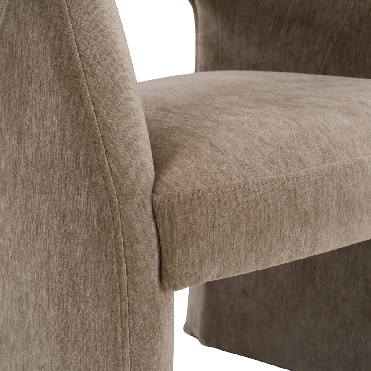 Tan Fabric Dining Chair | OROA Modern Weaver