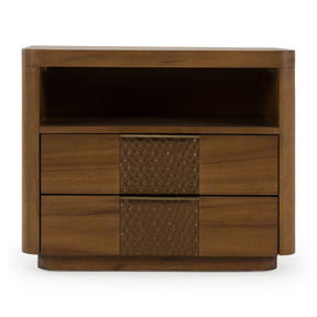 Modern European furniture - Acacia Modern 2-Drawer Nightstand - www.oroa.com