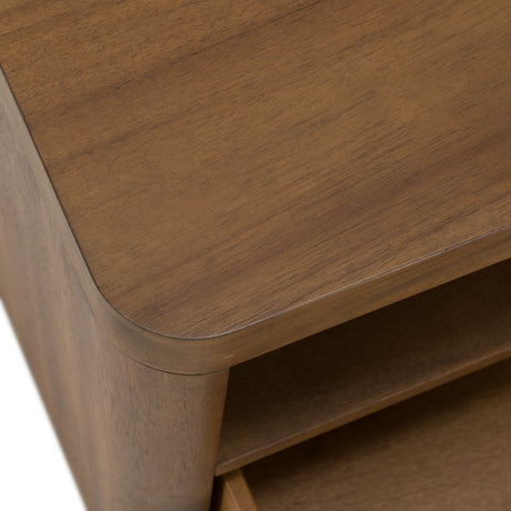 Modern European furniture - Acacia Modern 2-Drawer Nightstand - www.oroa.com