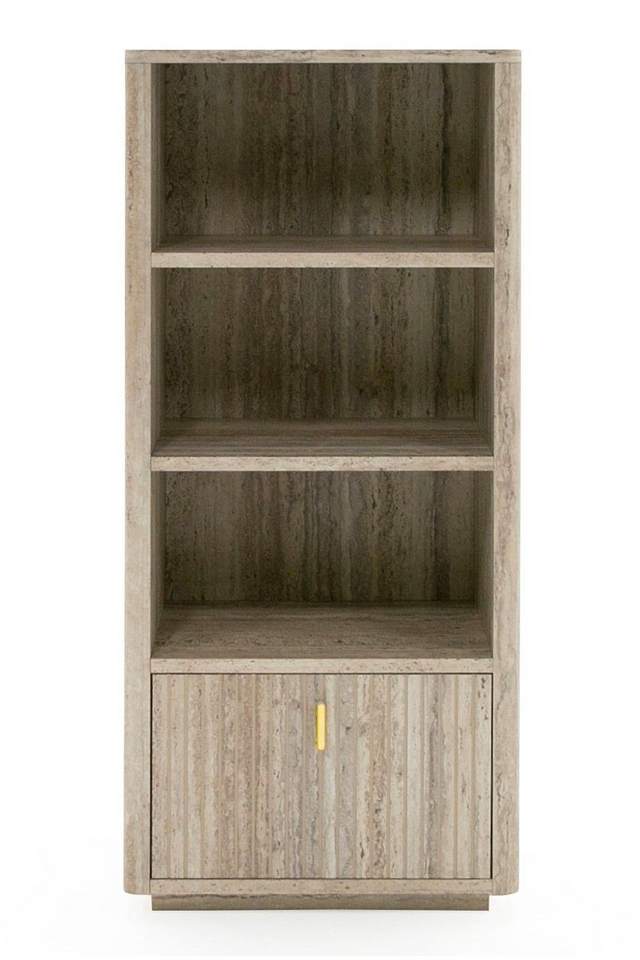 Travertine Vertical Bookcase | OROA Modern Roma | Oroa.com