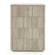 Travertine 4-Drawer Desk | OROA Modern Roma | Oroa.com