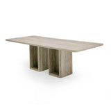 Rectangular Travertine Dining Table | OROA Modern Roma