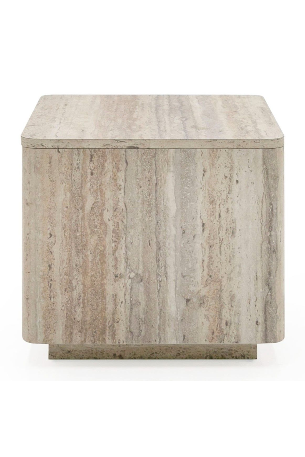 Travertine End Table | OROA Modern Roma