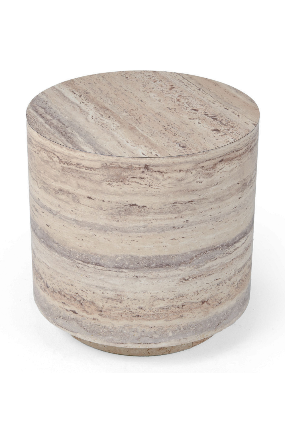Travertine End Table | OROA Modern Roma