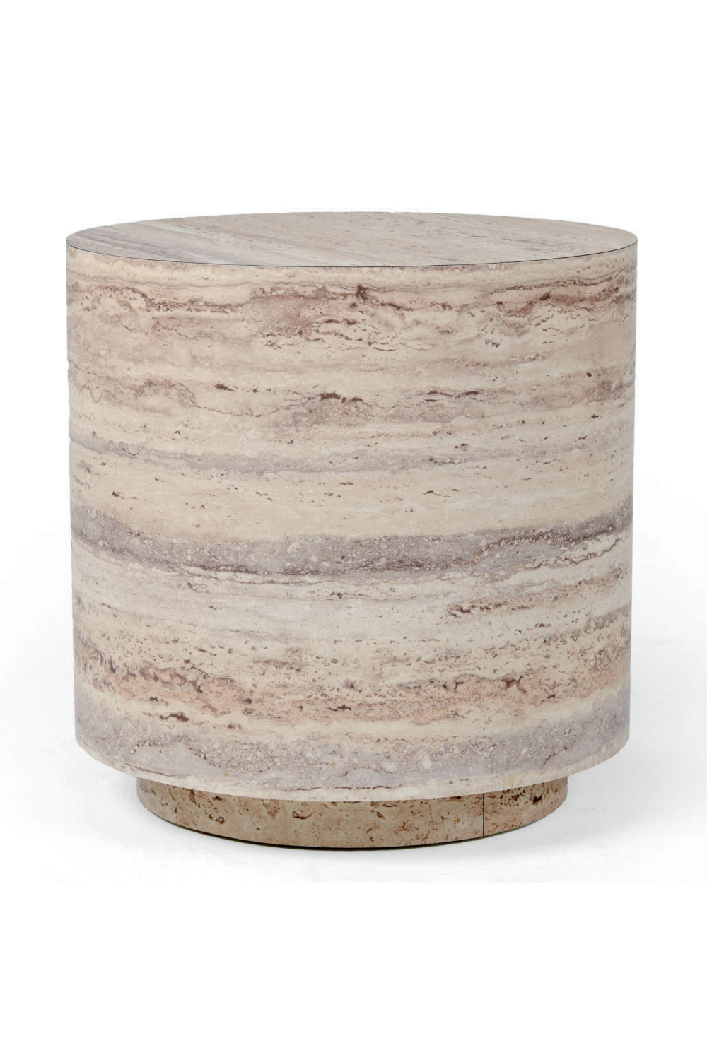 Travertine End Table | OROA Modern Roma