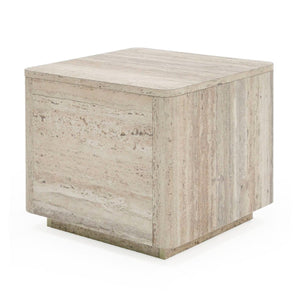 Travertine End Table | OROA Modern Roma