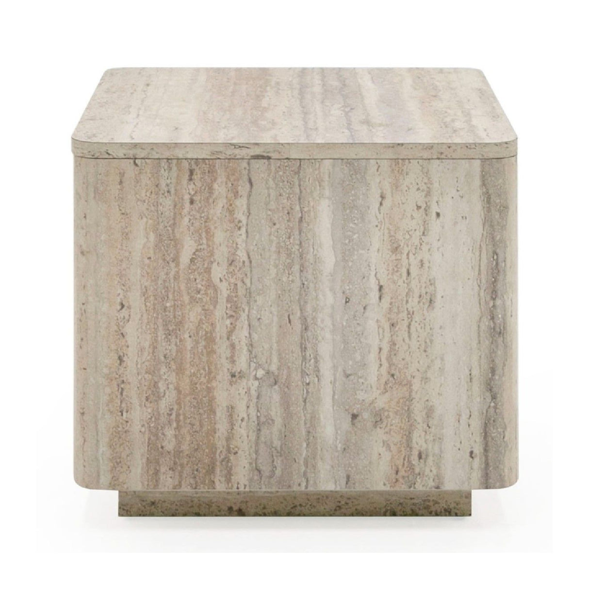 Travertine End Table | OROA Modern Roma