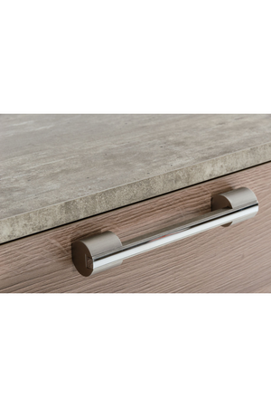 Brown Oak 5-Drawer Chest | OROA Modern Boston | Oroa.com