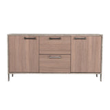 Brown Oak Office File Cabinet | OROA Modern Boston