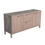 Brown Oak Office File Cabinet | OROA Modern Boston