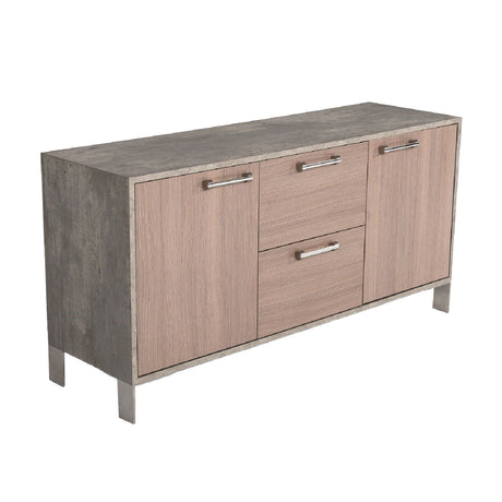 Brown Oak Office File Cabinet | OROA Modern Boston
