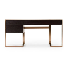 Wenge Veneer Desk – Fauna – front view