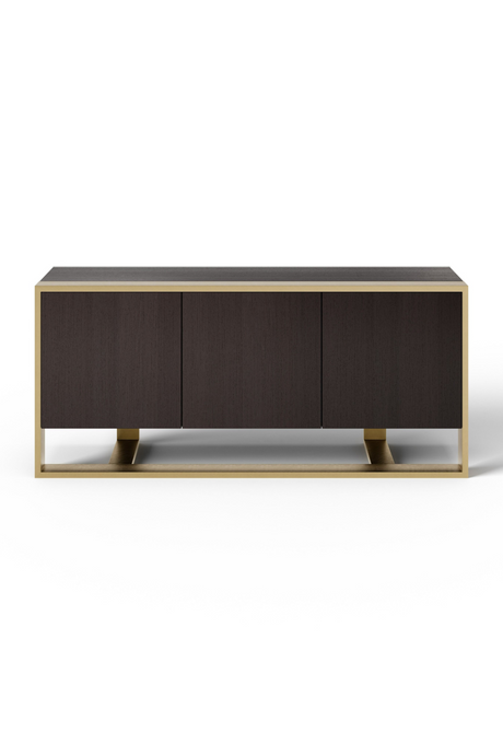 Wenge Veneer 3-Door Sideboard | OROA Modern Fauna | Oroa.com