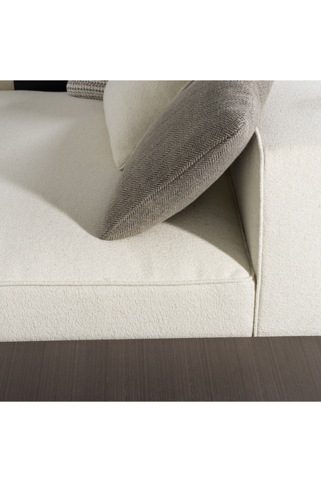 Ivory Sectional Sofa with Coffee Table | OROA Modern Siret | Oroa.com