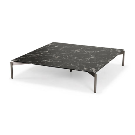 Modern European furniture - Black Marble Look Coffee Table - www.oroa.com