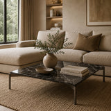 Black Marble Look Coffee Table | OROA Modern Lothal