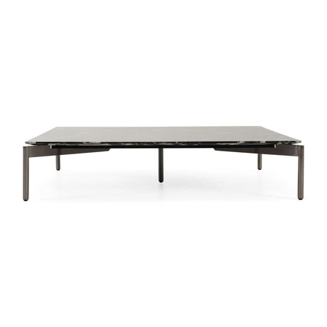 Modern European furniture - Black Marble Look Coffee Table - www.oroa.com