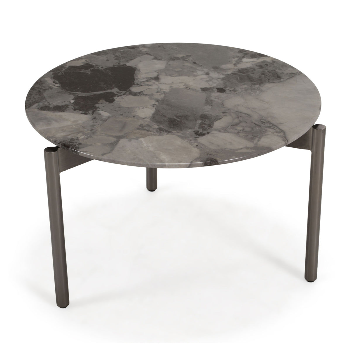 Gray Marble Look Side Table | OROA Modern Lothal