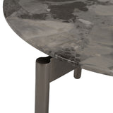 Gray Marble Look Side Table | OROA Modern Lothal