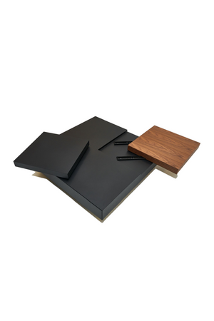 Black Adjustable Storage Coffee Table | OROA Modern Ambry | Oroa.com