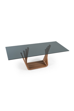 Gray Glass Dining Table | OROA Modern Solvang | Oroa.com