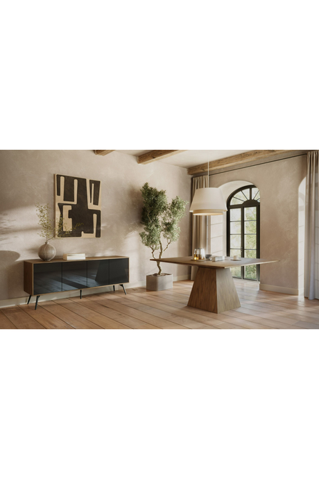 Pedestal Base Square Dining Table | OROA Modern Cora | Oroa.com