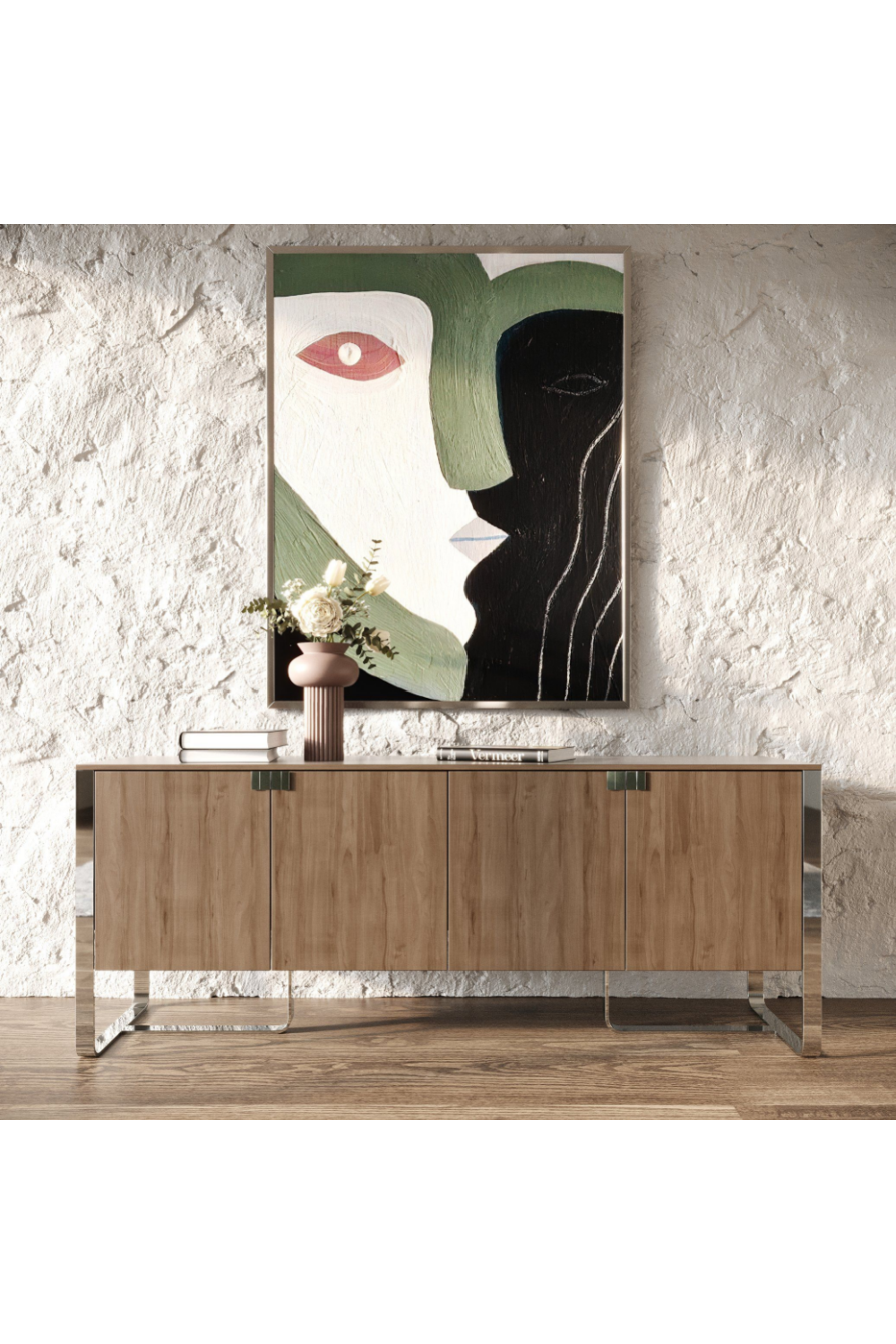 4-Door Walnut Sideboard | OROA Modern Pauline | Oroatrade..com