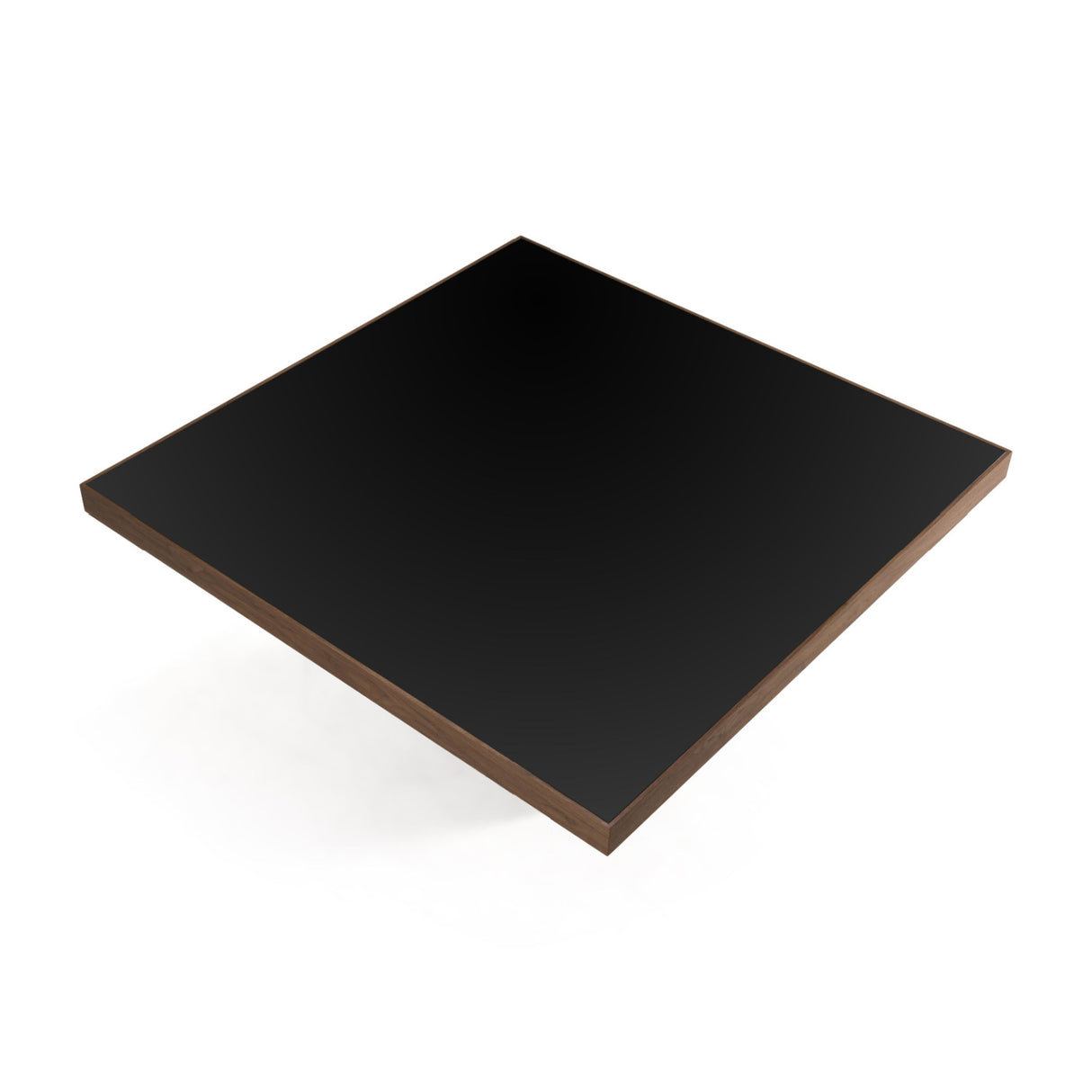 Black Glass Square Dining Table | OROA Modern Osuna