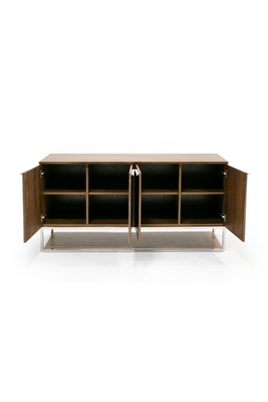 Walnut 4-Door Sideboard | OROA Modern Heloise | Oroa.com