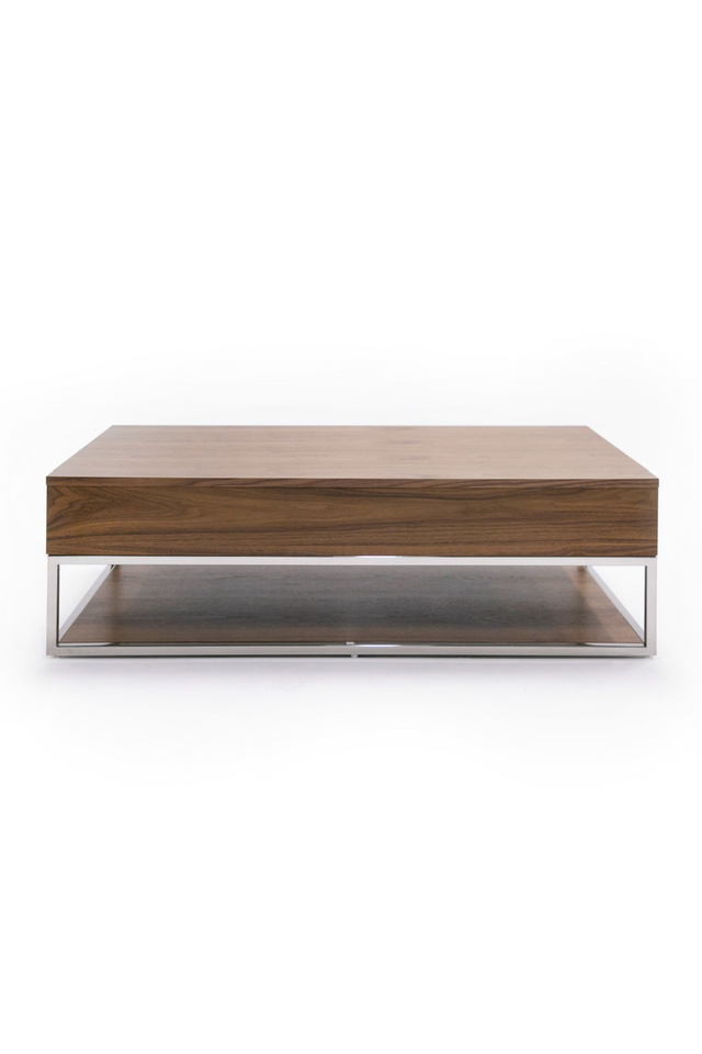Walnut Veneer 2-Drawer Coffee Table | OROA Modern Heloise | Oroa.com
