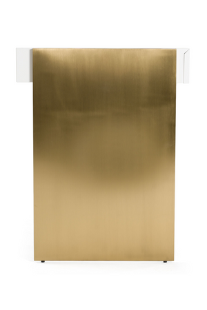 White Gloss 4-Drawer Desk | OROA Modern Trahan | Oroa.com