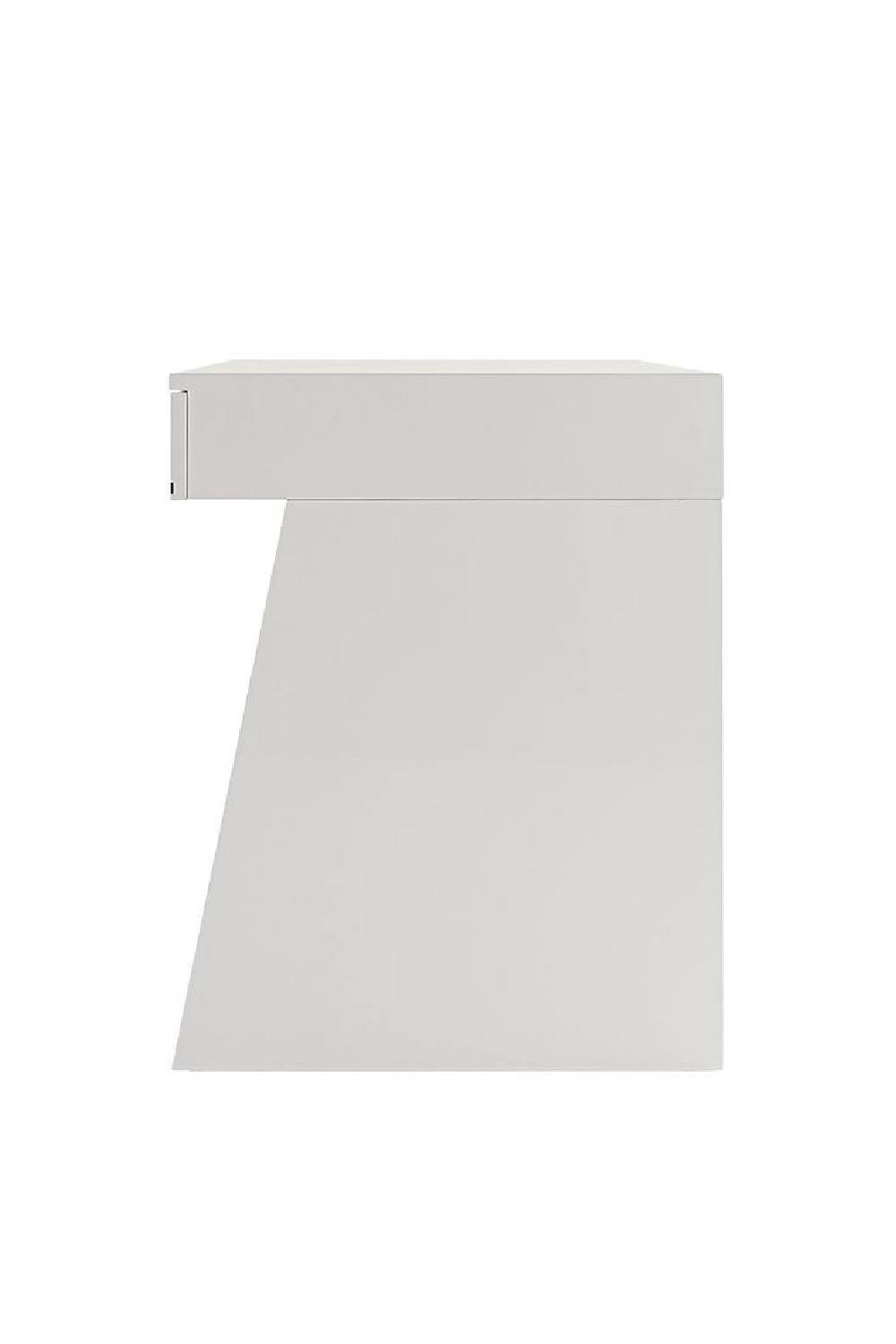 Glossy White 3-Drawer Desk | OROA Modern Chelsey  | Oroa.com