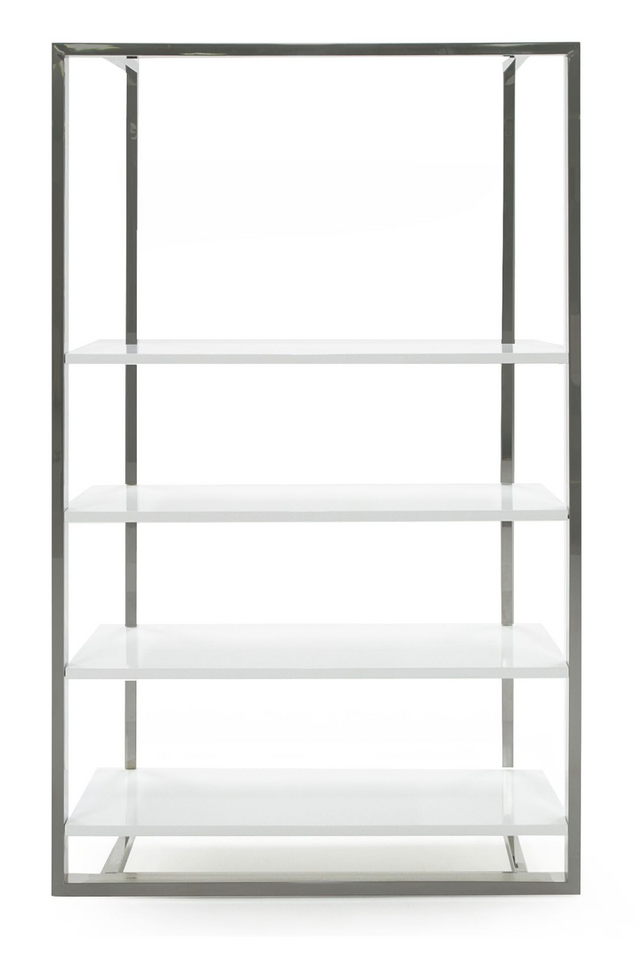 White High-Gloss Bookshelf | OROA Modern Fauna | Oroa.com