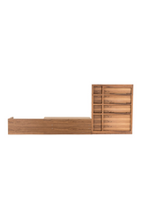 Walnut Veneer Reversible Entertainment Center | OROA Modern Jefferson | Oroa.com