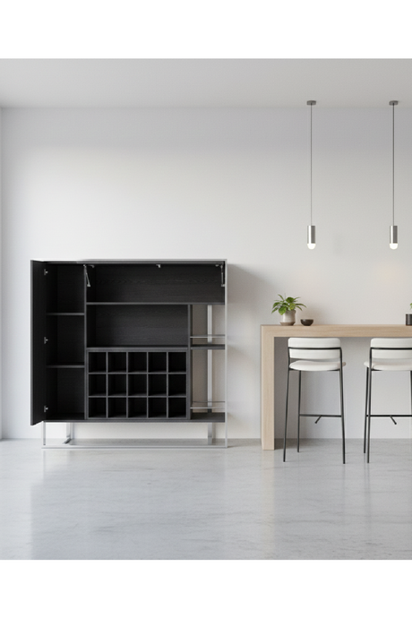 Gray Elm Wine Cabinet | OROA Modern Fauna